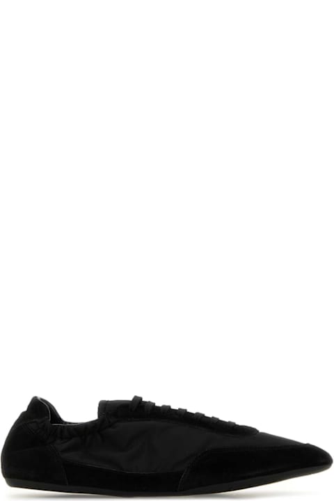 Sneakers for Men Prada Black Nylon And Suede Sneakers