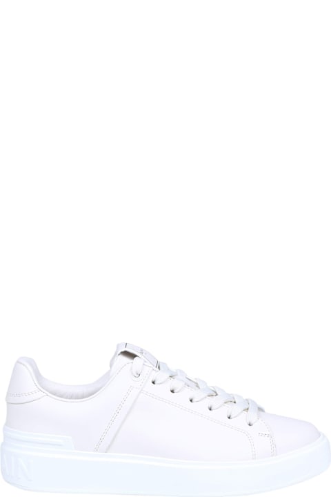 Balmain B Court White Leather Sneakers