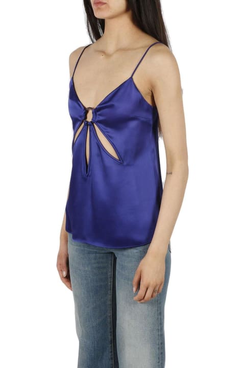 Underwear & Nightwear for Women Stella McCartney Cut-out Detailed Sleeveless Satin Vest