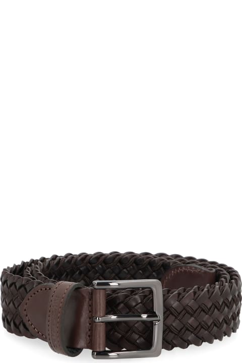 Belts for Men Paul&Shark Woven Leather Belt