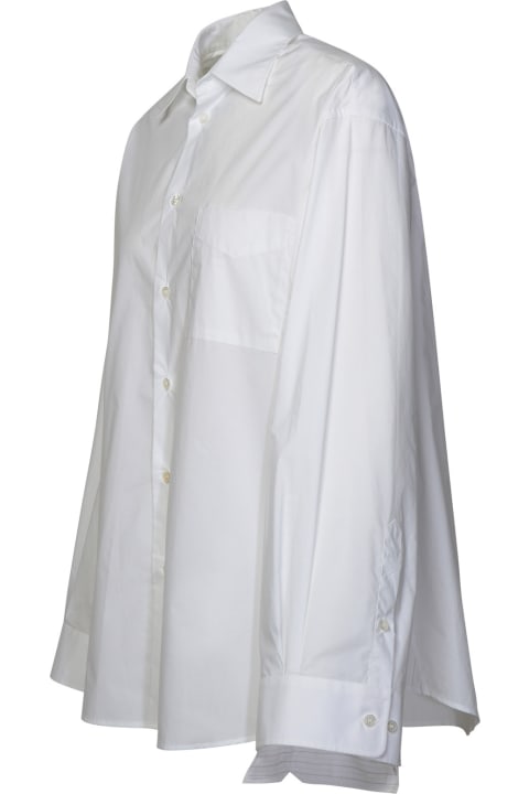 MM6 Maison Margiela Topwear for Women MM6 Maison Margiela White Cotton Shirt