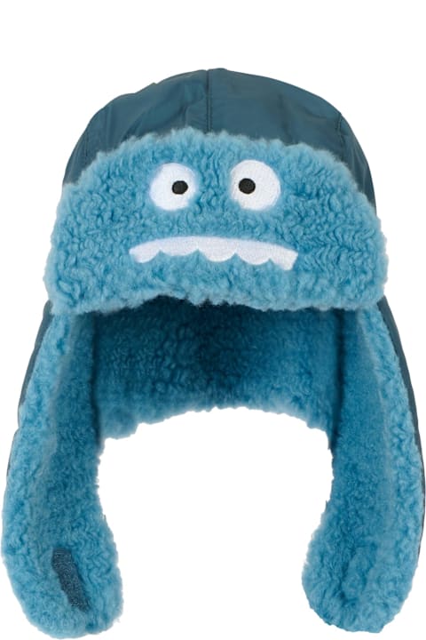 Homeware Stella McCartney Kids Light Blue Hat For Baby Boy With Embroidery
