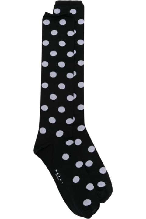 ウィメンズ Marniのランジェリー＆パジャマ Marni Jacquard Small Polka Dots Socks