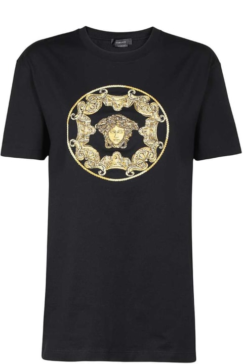 Versace Topwear for Men Versace Logo Cotton T-shirt