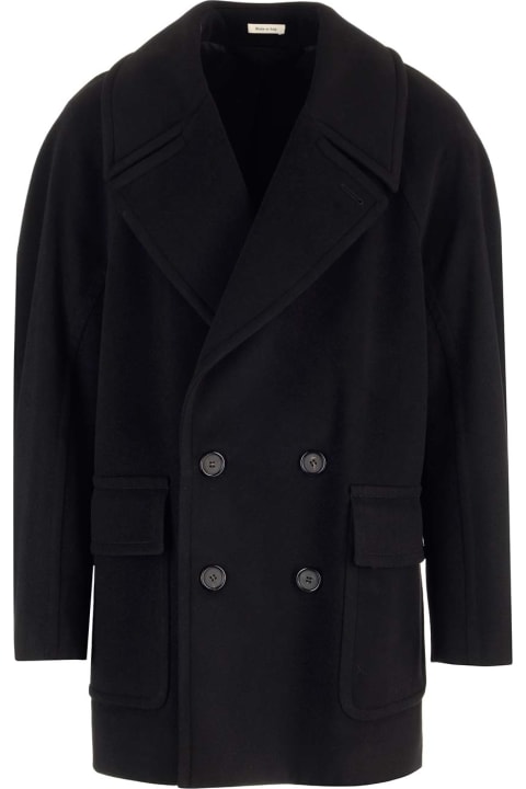 Alexander McQueen Coats & Jackets for Men Alexander McQueen Wool And Cashmere Peacoat