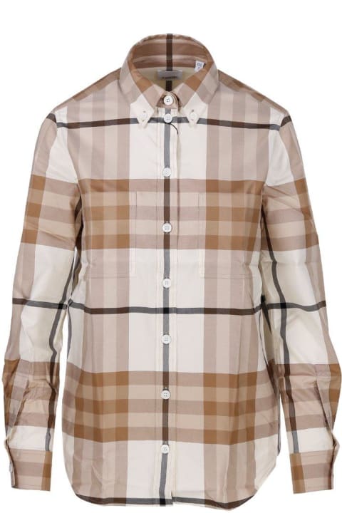 Burberry Sale for Women Burberry Checked Long-sleeved Shirt