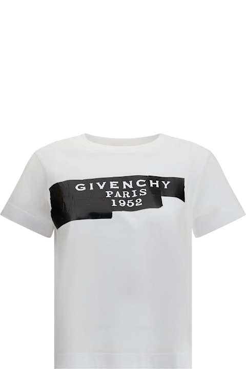 Homeware Givenchy Cotton T-shirt With Print Black Givenchy Tape