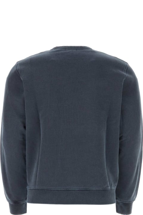 Woolrich for Men Woolrich Denim Blue Cotton Sweatshirt