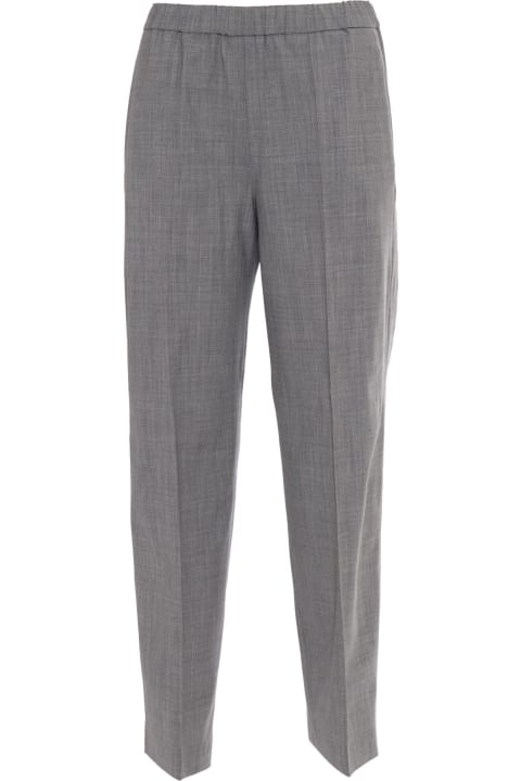 Homeware Fabiana Filippi Bistretch Wool Jogging Trousers With Filo Diamante