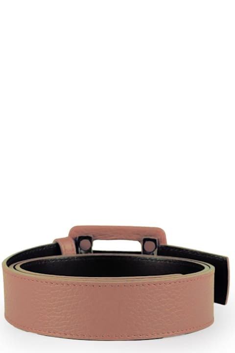 Hogan Belts for Women Hogan Belt With Logo In Hammered Leather