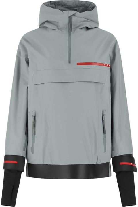 Clothing for Women Prada Grey Gore-texâ® Padded Jacket