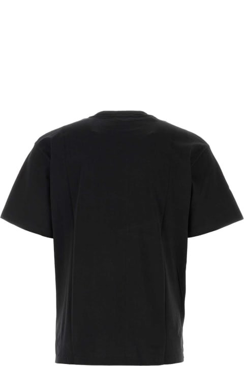 Aries Men Aries Black Cotton T-shirt