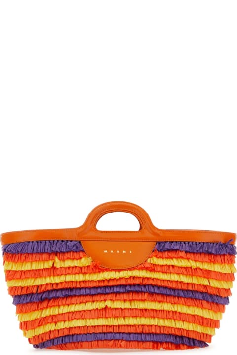 Marni Totes for Women Marni Multicolor Fabric Tropicalia Summer Handbag