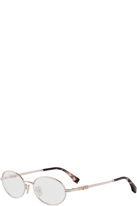 Fendi Eyewear لـ Kids Fendi Eyewear Fendi Fe50140u Fendigraphy 028 Oro Rosa Glasses