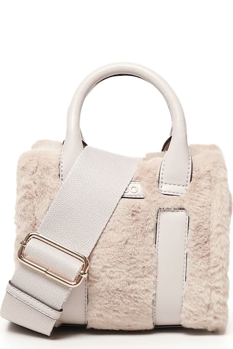 Liu-Jo for Women Liu-Jo Mini Tote With Fur-effect Shoulder Strap