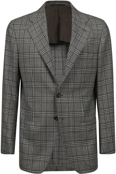 Sartorio Napoli Coats & Jackets for Men Sartorio Napoli Single-Breasted Check Blazer