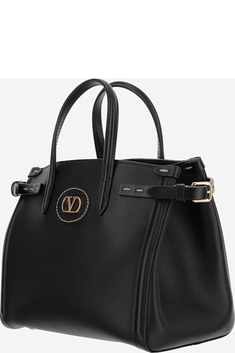 Homeware Valentino Garavani Leather Logo Hand Bag