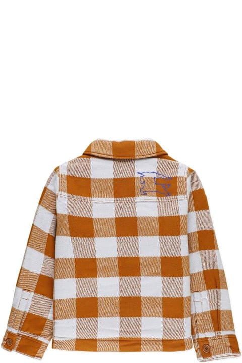 Sale for Boys Burberry Check-printed Zipped Jacket