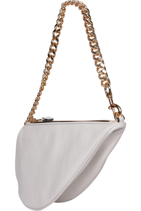 Shoulder Bags for Women Moschino White Leather Shoulder Bag