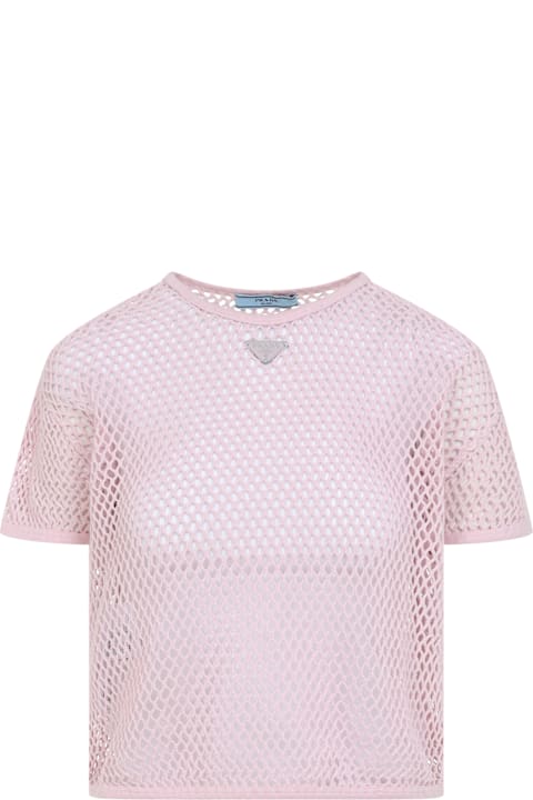 Prada Topwear for Women Prada Net T-shirt
