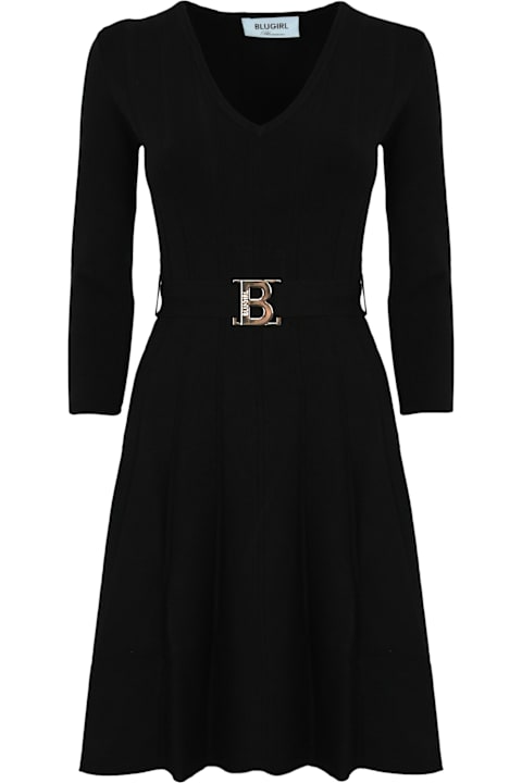 Blugirl Dresses for Women Blugirl Black Stretch Viscose Dress