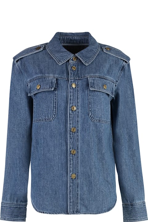 Michael Kors ملابس علوية لـ السيدات Michael Kors Denim Shirt