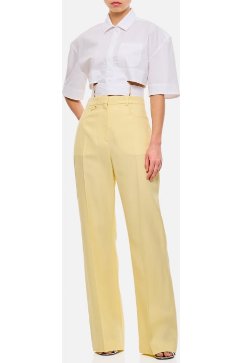 Topwear for Women Jacquemus Croppped Cotton Shirt