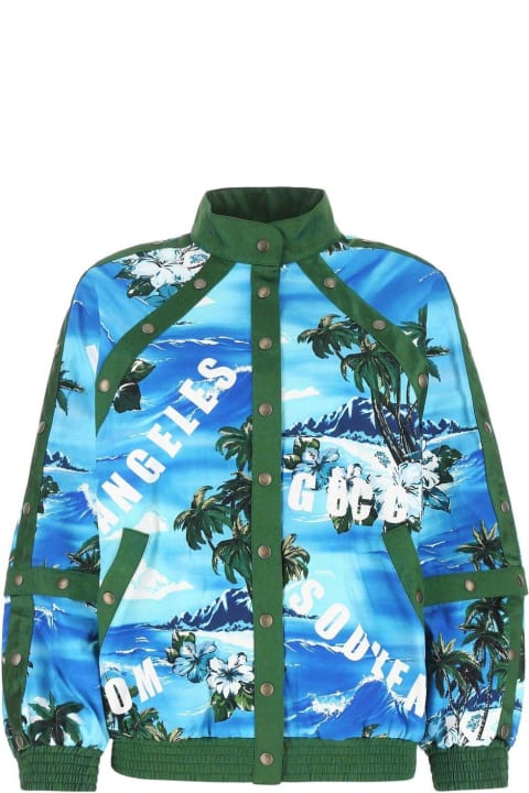 Graphic Printed Long-sleeved Jacket