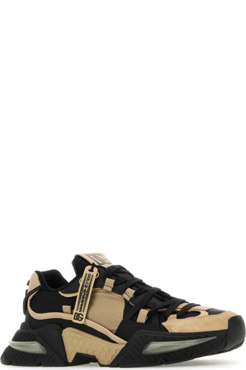 ウィメンズ スニーカー Dolce & Gabbana Two-tone Leather And Nylon Airmaster Sneakers