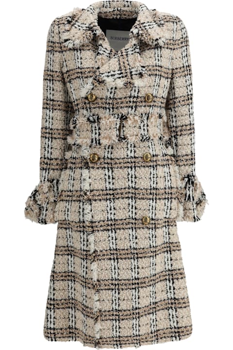 Burberry for Women Burberry Check Bouclé Coat