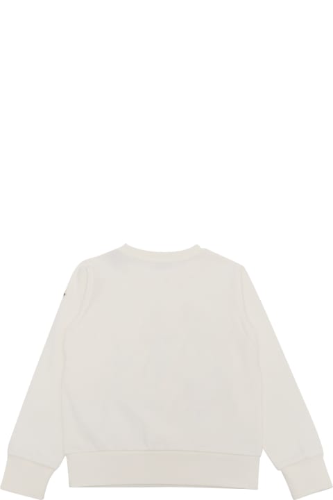 Moncler Topwear for Women Moncler White Sweatshirt With Logo
