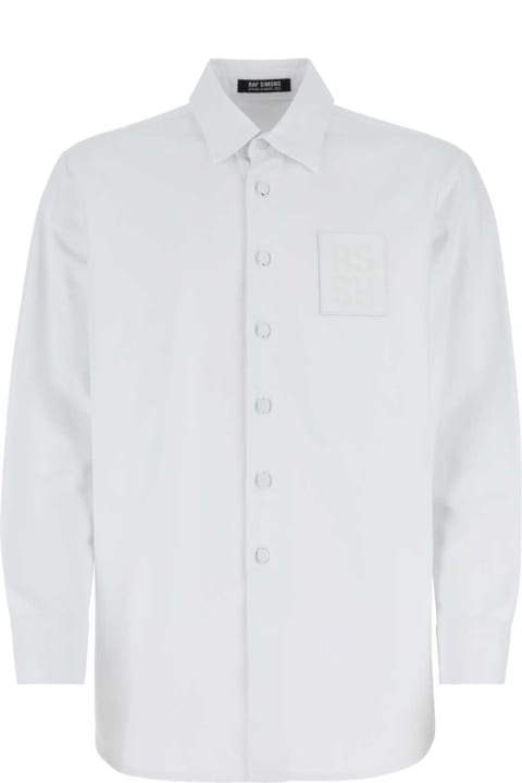 メンズ Raf Simonsのシャツ Raf Simons White Denim Shirt