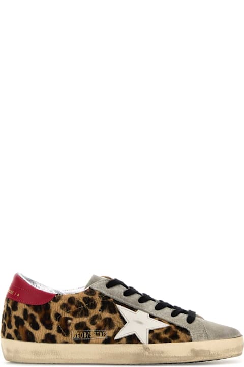 Golden Goose Printed Calf Hair Super-star Sneakers