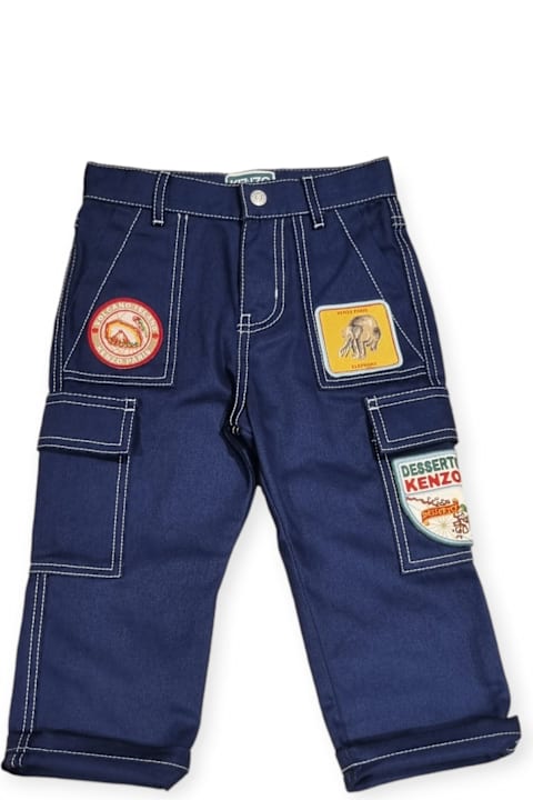 Kenzo Bottoms for Girls Kenzo Kenzo Tour Stitched Cargo Jeans