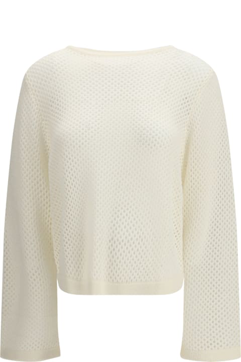 Allude for Men Allude Perforated Boatneck Jumper