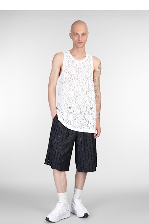 Comme Des Garçons Homme Plus for Men Comme Des Garçons Homme Plus Tank Top In White Polyester