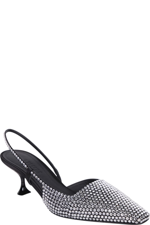 3JUIN Shoes for Women 3JUIN Isa Crystal Black Mules Shoes