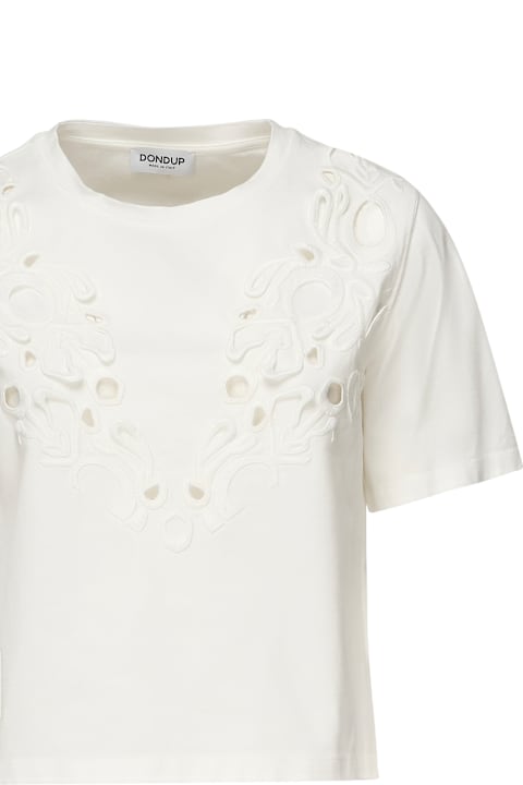 Dondup for Kids Dondup Cropped T-shirt In Cotton Jersey