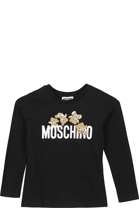 Moschino Topwear for Girls Moschino Tshirt Addition Manica Lunga