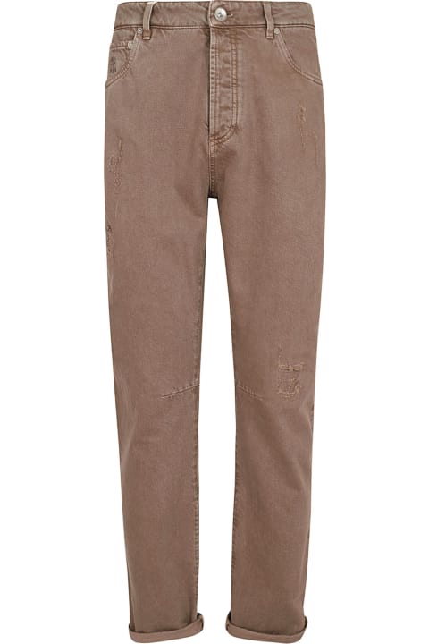 Jeans for Men Brunello Cucinelli Dyed Denim Pants