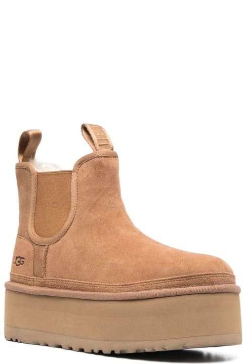 Homeware UGG 
neumel
 Brown Ankle Boots With Platform In Suede Leather
