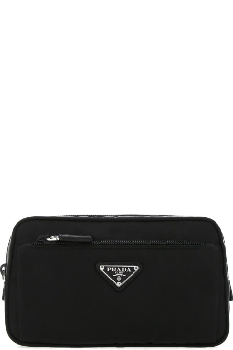 Black Re-nylon Belt Bag