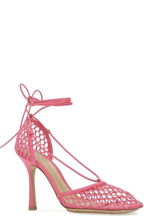 Bottega Veneta High-Heeled Shoes for Women Bottega Veneta Stretch Lace-up Sandals