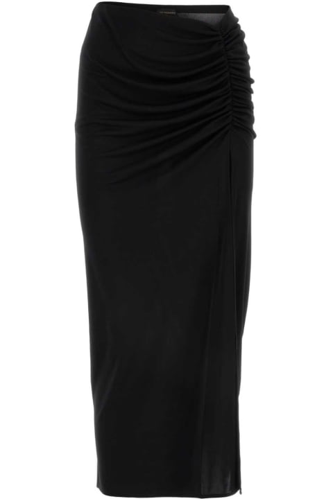 The Andamane Skirts for Women The Andamane Black Stretch Jersey Paige Skirt