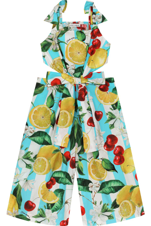Fashion for Girls Dolce & Gabbana Lemon Print Playsuit