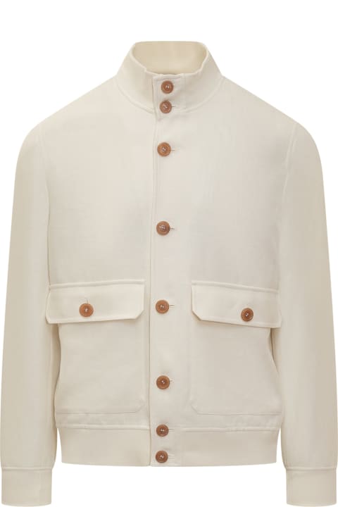 Coats & Jackets for Men Brunello Cucinelli Linen Jacket