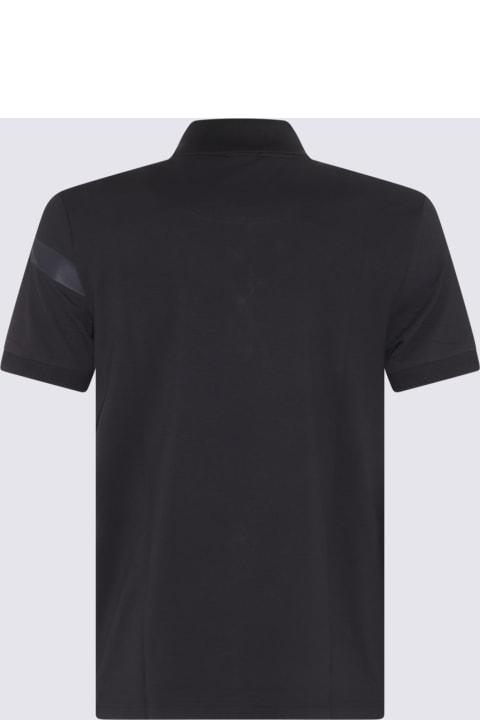 ウィメンズ新着アイテム Hugo Boss Dark Grey Cotton Blend Slim Polo Shirt