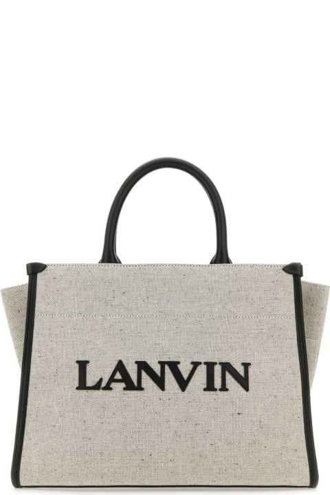 Fashion for Women Lanvin Two-tone Canvas Small In & Out Shopping Bag