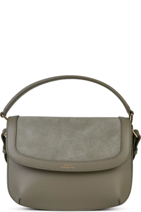 A.P.C. Totes for Women A.P.C. 'sarah' 'mini' Light Green Leather Bag