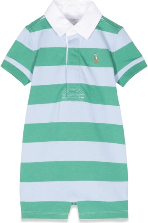 Bodysuits & Sets for Baby Boys Polo Ralph Lauren Rugby Shrtll-onepiece-shortall